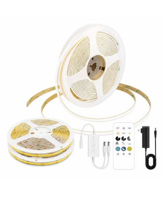COB LED Strip Light Dimmable RF Remote Flexible String Light