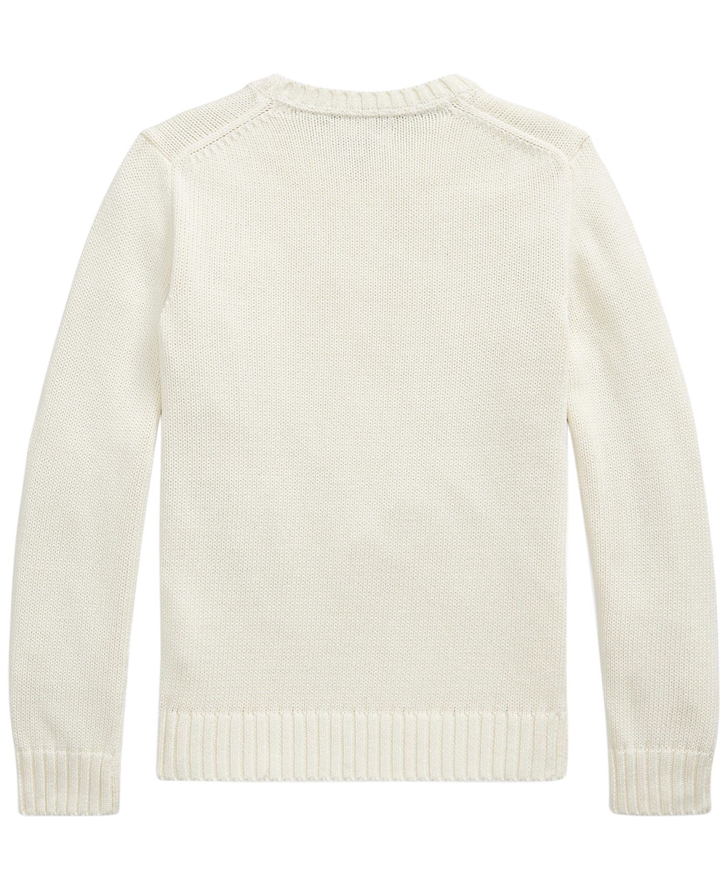 Свитер Polo Ralph Lauren Cotton Crewneck Sweater для мальчиков, цвет: Кремовый — фото 2
