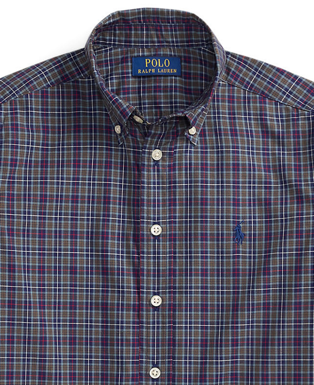 Polo Ralph Lauren Boys' 8-20 Plaid Cotton Poplin Shirt