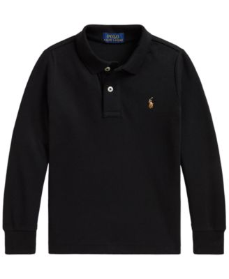 Boys' 2T-7 Soft Cotton Long-Sleeve Polo Shirt