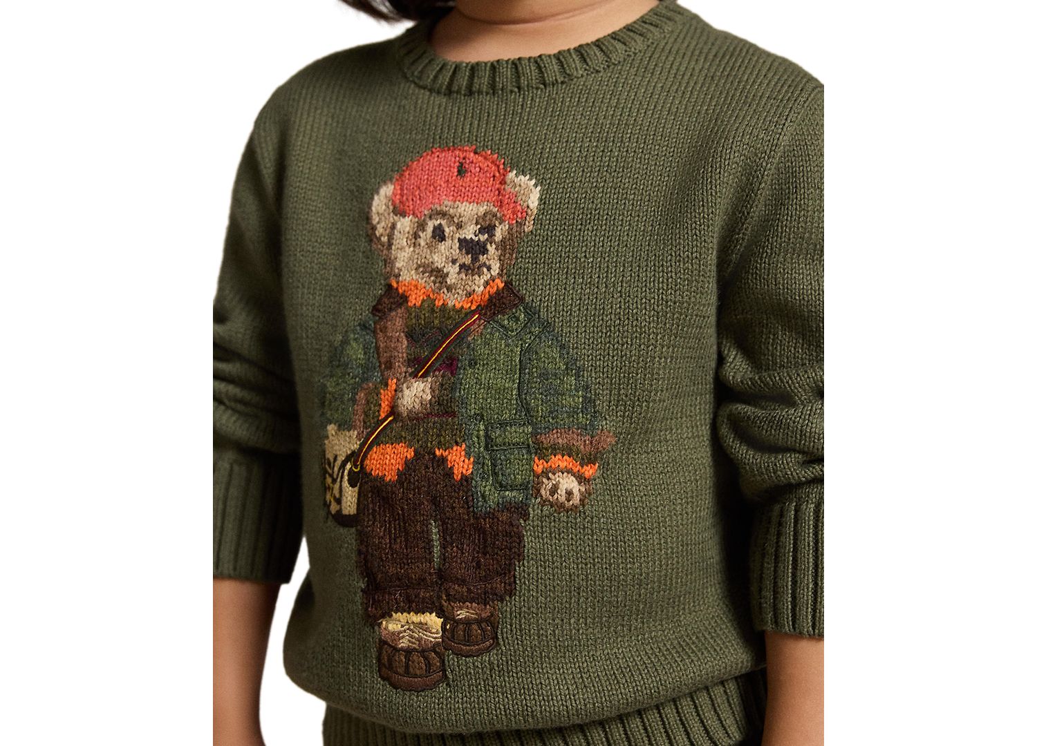 Boys' 2T-7 Polo Bear Sweater