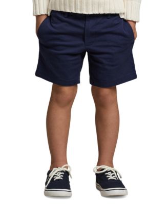 Toddler and Little Boys Straight Fit Stretch Twill Short