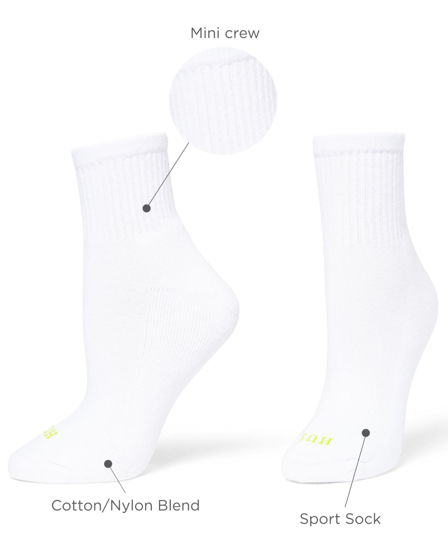 Women's Mini Crew 6-Pack Socks U10227