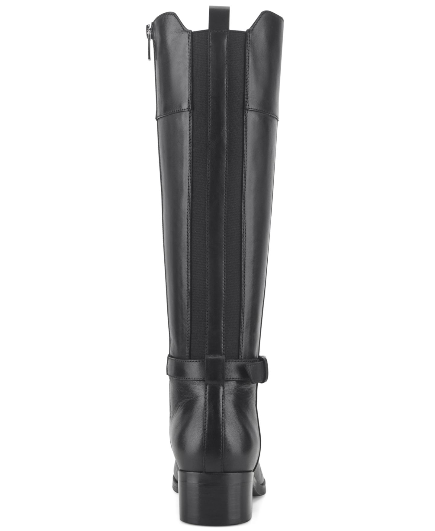 Женские ботинки Rockport Tabbyy Wide-Calf Leather Tall, цвет: Чёрный кожаный — фото 3
