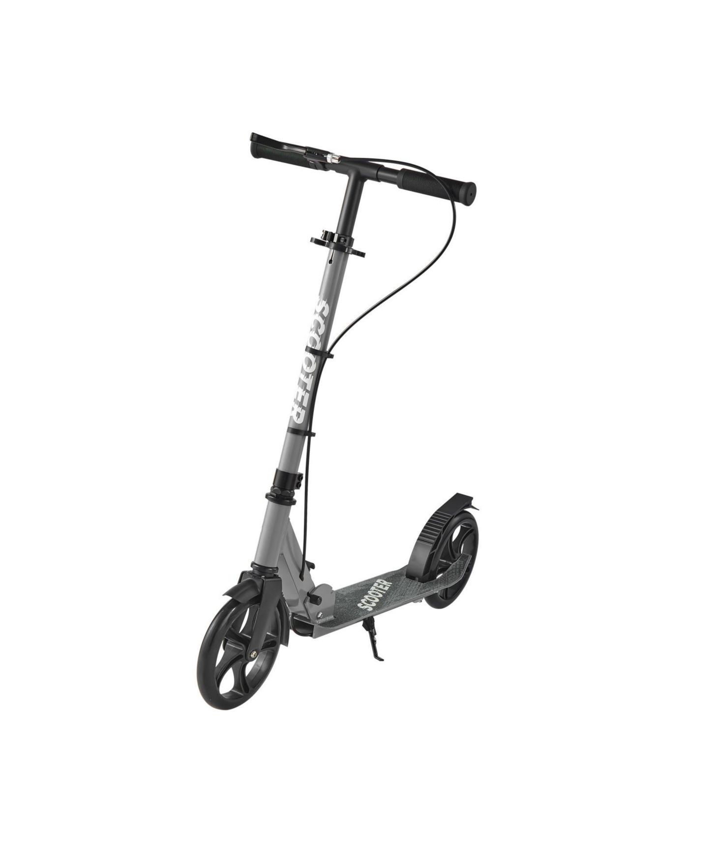 Детская игрушка SUGIFT Adjustable-Foldable Aluminum Alloy 2-Wheel Kick Scooter, Up to 220 lbs, Ages 8+, цвет: Серый — фото 9