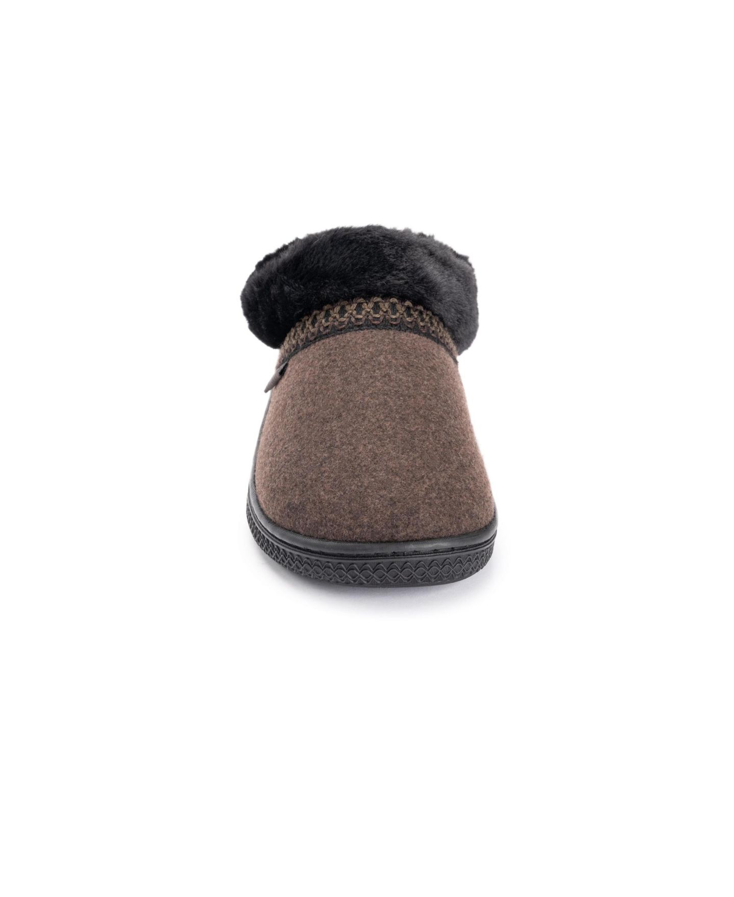 Женские тапочки MUK LUKS Neira Faux Wool Clog Slippers, цвет: Коричневый меланжевый — фото 5