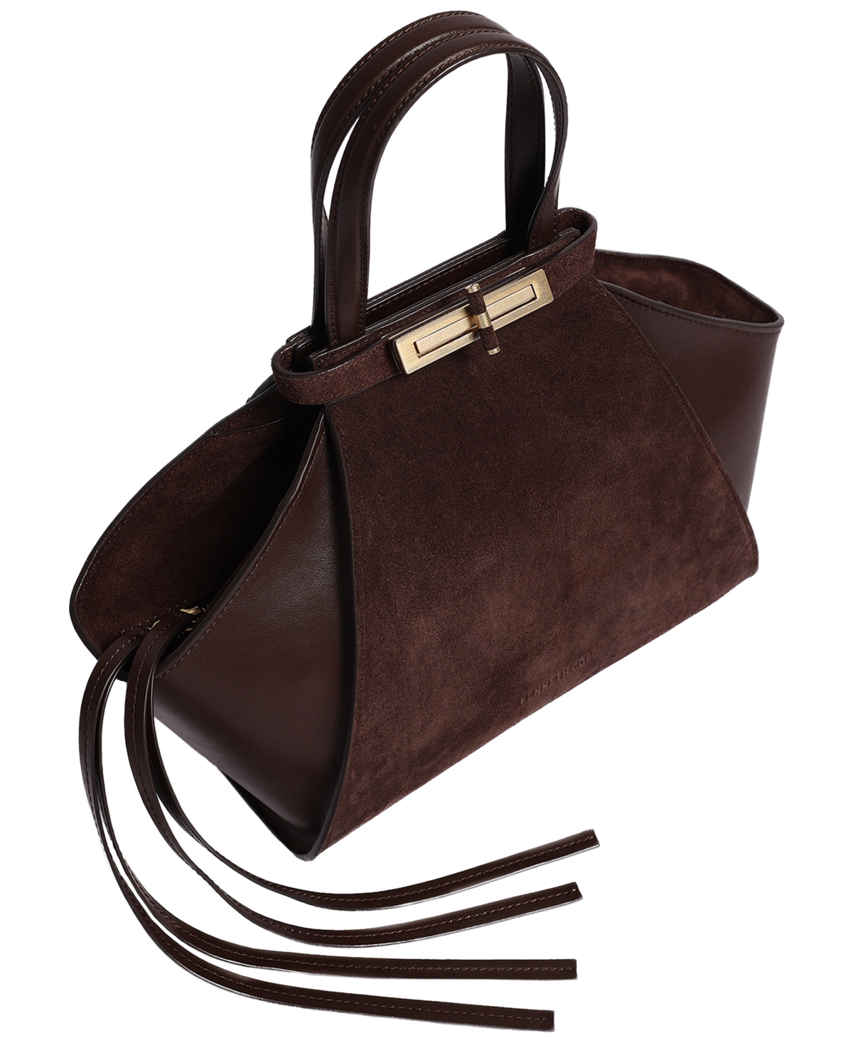 Kenneth Cole Detachable Leather Small Crossbody Satchel Handbag