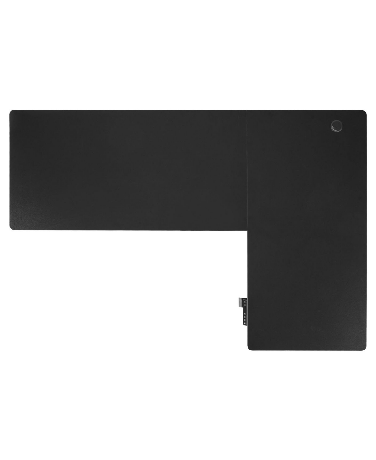 Slickblue Adjustable Height L Shaped Gaming Desk with Dual Hooks
