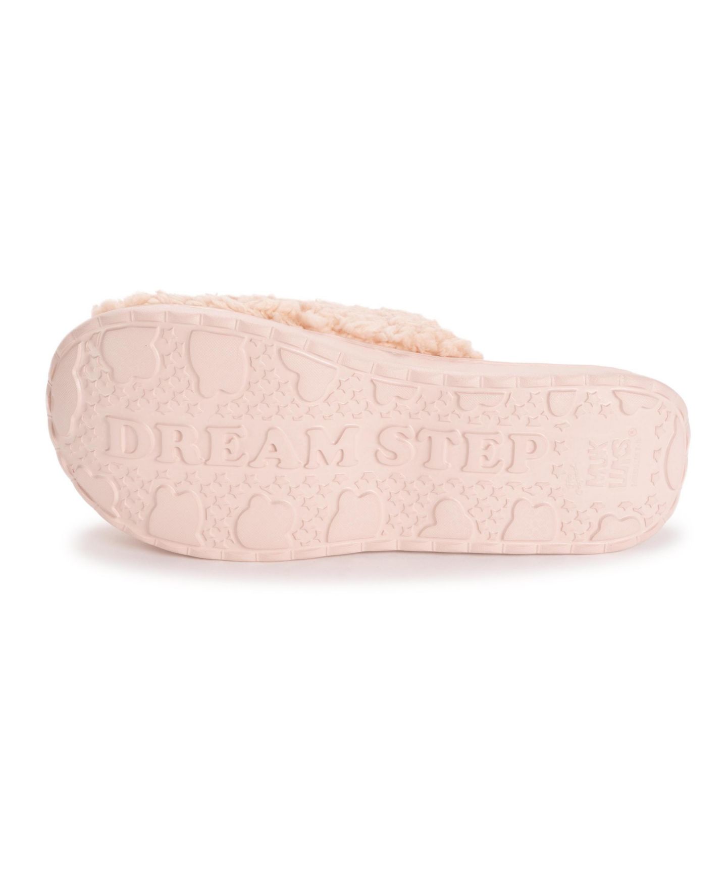 Женские тапочки MUK LUKS Dream Step Bryer Scuff Slippers, цвет: Пудровый — фото 4