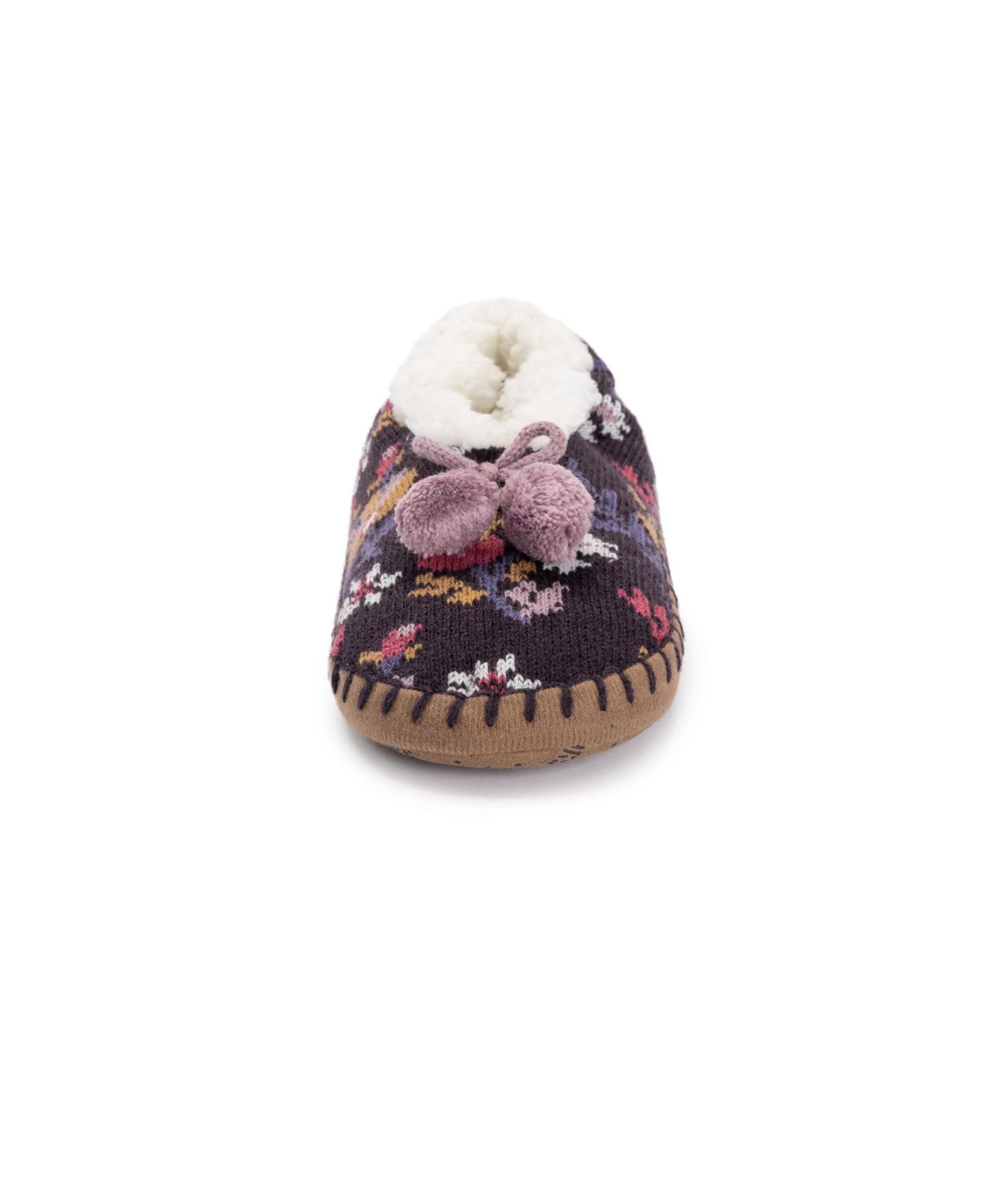 Женские тапочки MUK LUKS Classic Ballerina Slippers, цвет: Ежевичный — фото 5