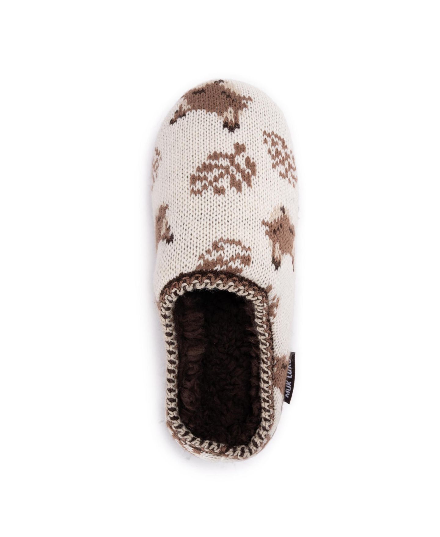Женские тапочки MUK LUKS Brook Clog Slippers, цвет: Слоновая кость — фото 8