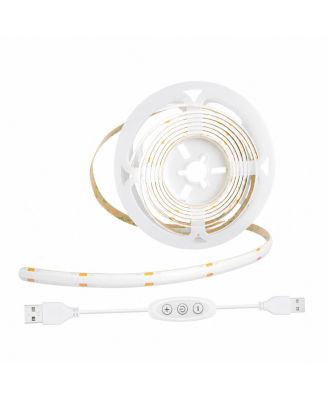 Dimmable USB COB LED Strip Lights Flexible Cuttable Task Lighting for DIY Projects