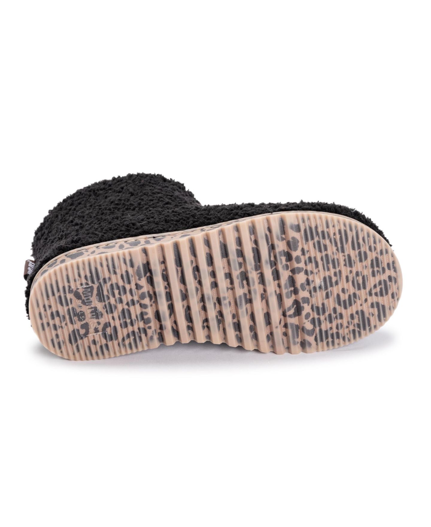 Женские тапочки MUK LUKS Fabiola Bootie Slippers, цвет: Чёрный — фото 4