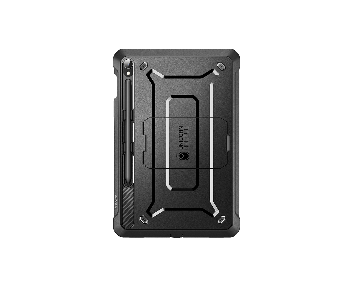 Supcase Ub Pro Rugged Case for the Galaxy Tab S10 Fe 10.9" (2025) - Built-In Screen Protector, Kickstand, 20 feet Drop Protection - Black