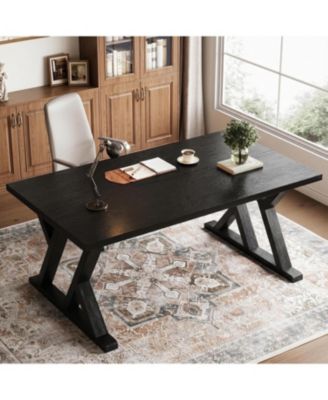 63" Solid Wood Executive Desk,Computer Desk,Writing Table