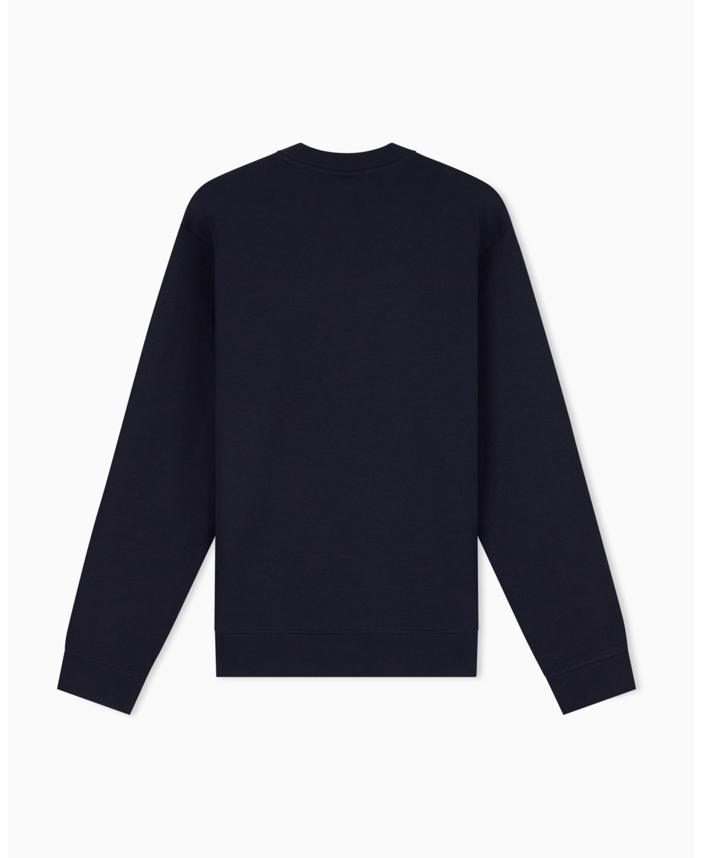 Мужская толстовка A|X Armani Exchange Long Sleeve All-Over Logo Bonded Cotton Crewneck, цвет: Глубокий тёмно-синий — фото 9