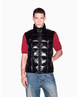 Men's Nylon Metallic Shine Down Vest