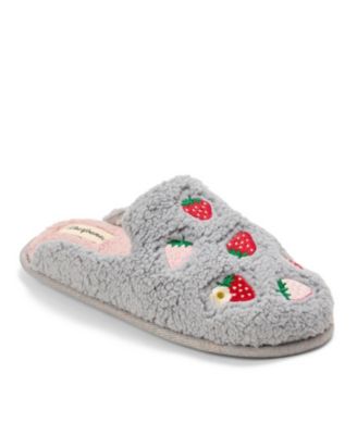 Women's Pink Bow Teddy Scuff Slipper