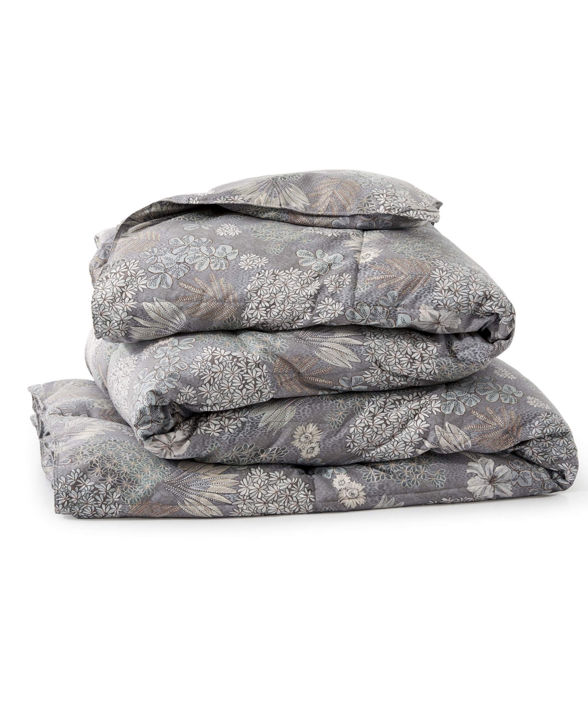 Unikome Printed All Season White Goose Feather Fiber Comforter