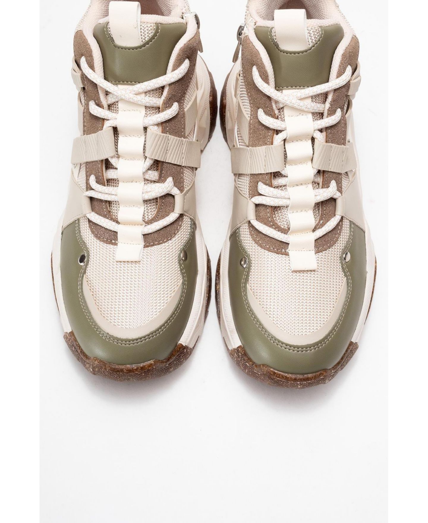 Женские ботинки Prologue Shoes Seraphine Sport Boot (Women), цвет: Бежевый зелёная искусственная кожа — фото 4