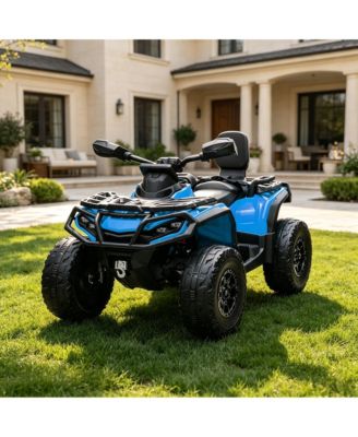24V 4WD Battery-Powered Dual-Seat Kids Ride-On ATV, Capacity 2, Ages 3-8