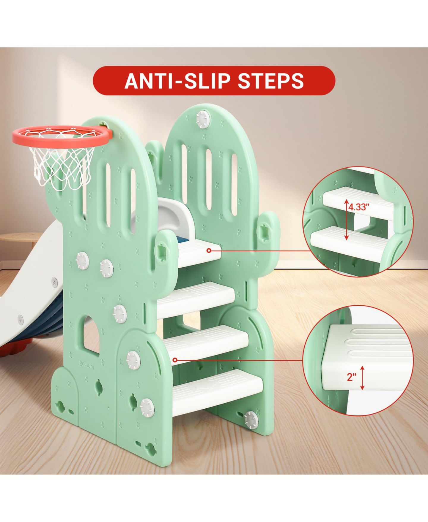 Детские игрушки homfan 5-in-1 Cactus Playground Set, Ages 3-8 — фото 3