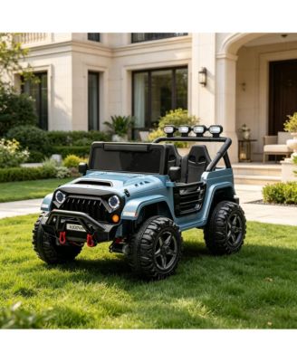 Double Seat 24V Ride-On SUV Remote Control Battery Powered 4WD, Ages 3-8