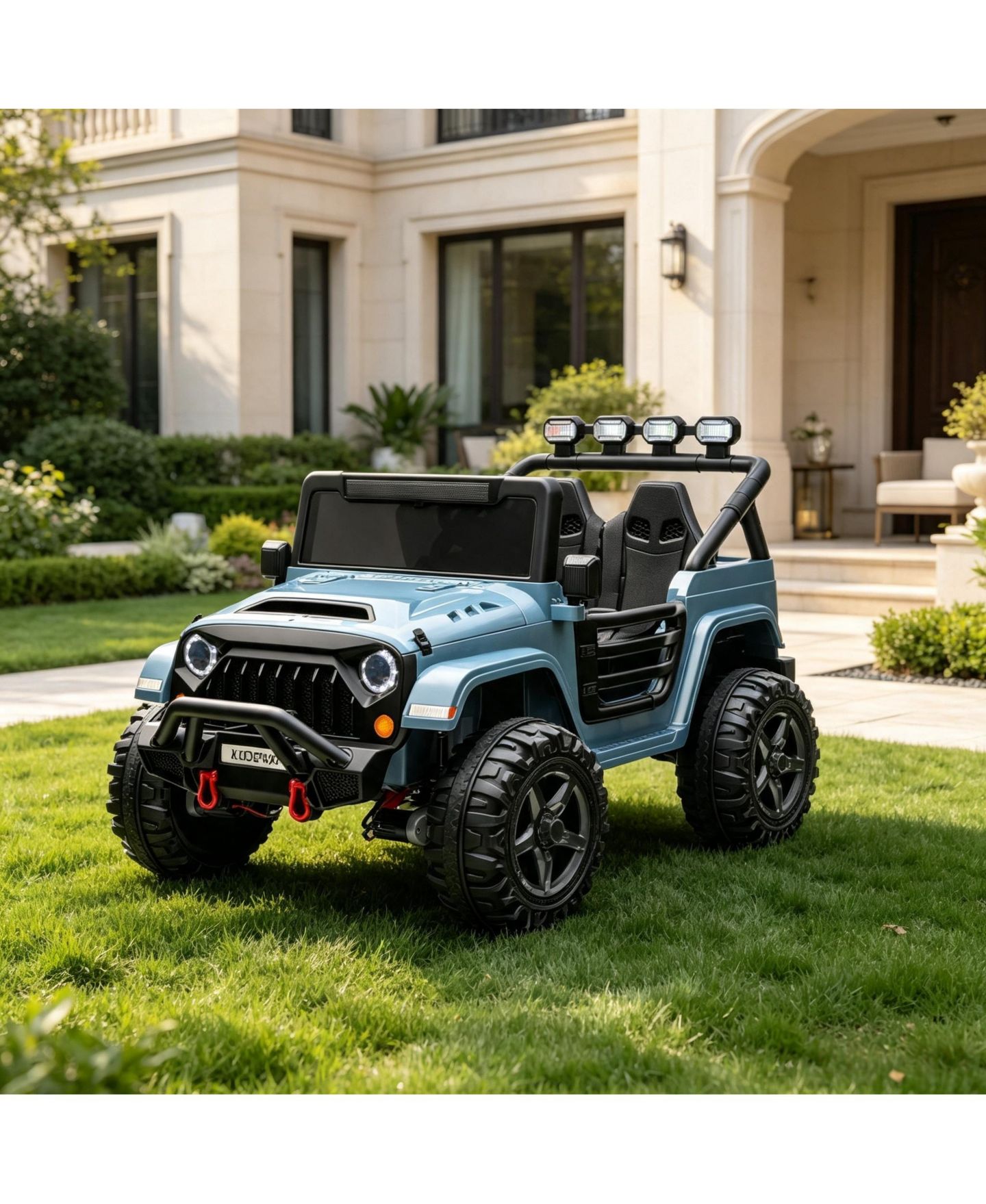 Детская игрушка homfan Double Seat 24V Ride-On SUV Remote Control Battery Powered 4WD, 3–8 лет — фото 1