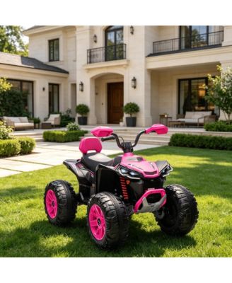 24V Dual Seat Battery-Powered 4-Wheel Ride-On ATV, Ages 3-6