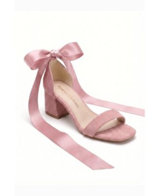 Forever and Always Shoes Women's Rova Bow Block Heel Sandal