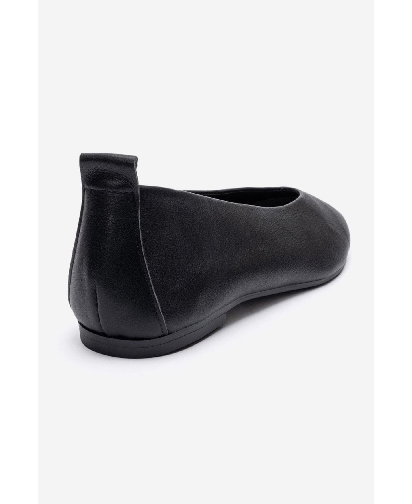 Женские балетки Forever & Always Shoes Jenas Leather Ballet Flat, цвет: Чёрный — фото 4
