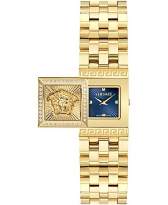 Women's Reveal Precious IP Yellow Gold Stainless Steel Bracelet Watch 18x25mm