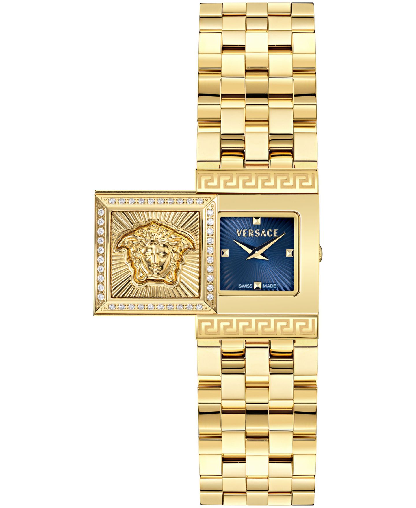 Женские часы Versace Reveal Precious IP Yellow Gold Stainless Steel Bracelet Watch 18x25mm — фото 1