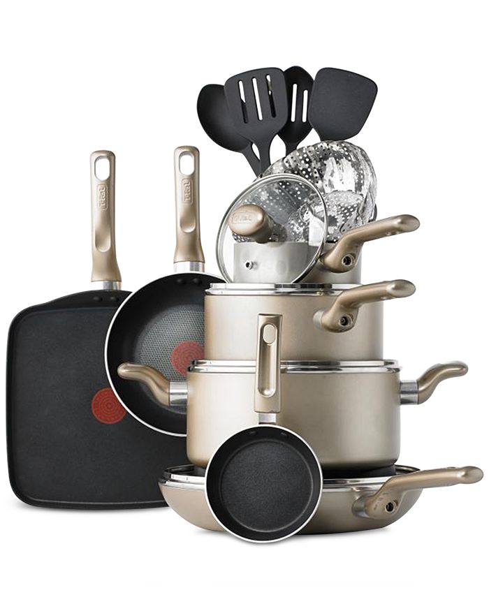 T-Fal Culinaire 16-Pc. Nonstick Aluminum Cookware Set