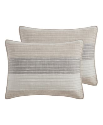 Sand Stripes 2-Piece Pillow Sham Set, King