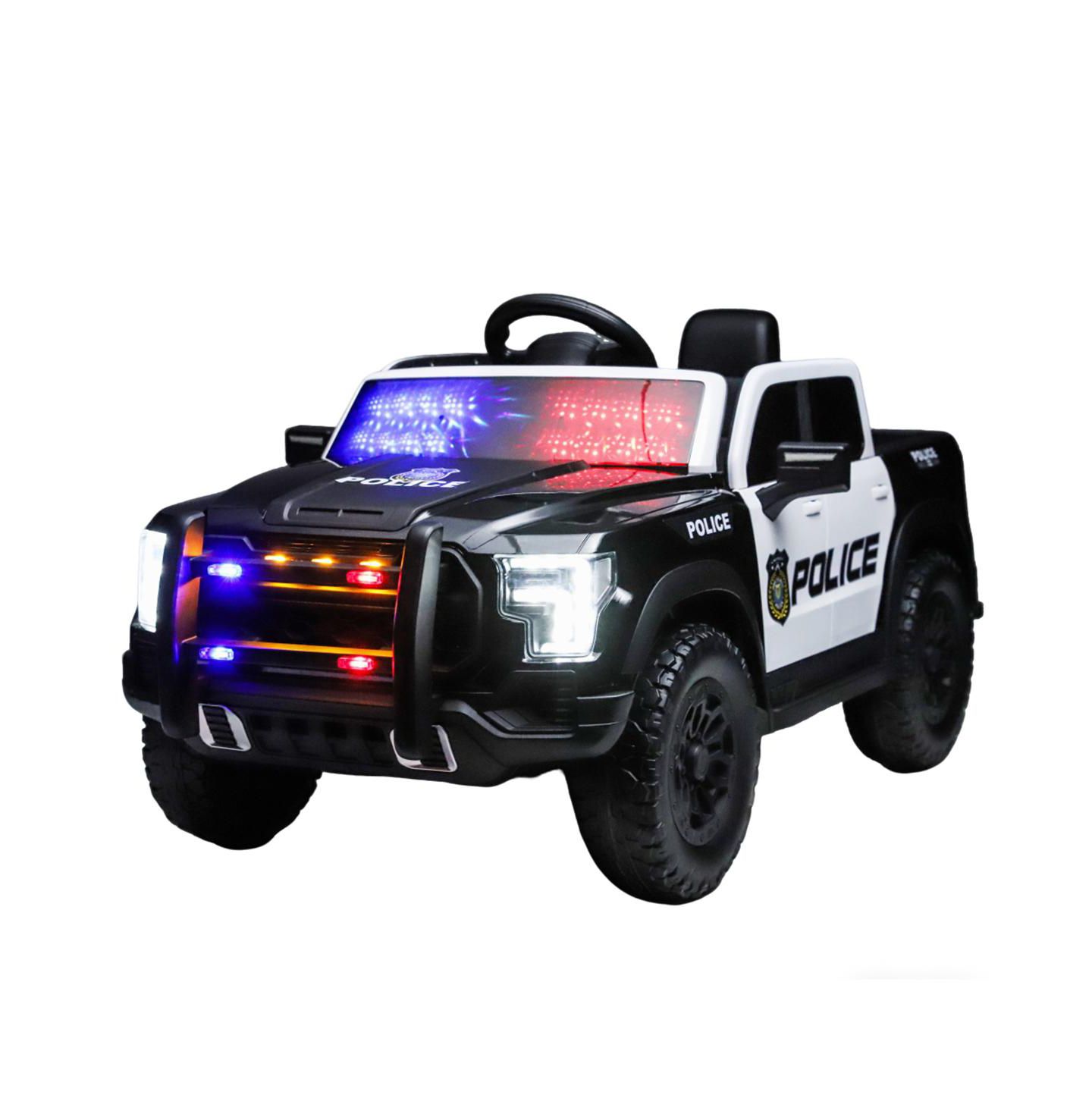 Детская игрушка YOBTOP Kids 12V Ride-On Car with Remote Control, 4-Wheel Shock Absorption & Music Player, 1 Rider, Ages 3+, цвет: Чёрный белый — фото 1