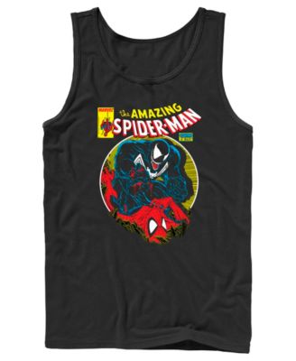 Men's Marvel the Amazing Spider-Man Venom is Back Retro Comic Graphic Tank Top