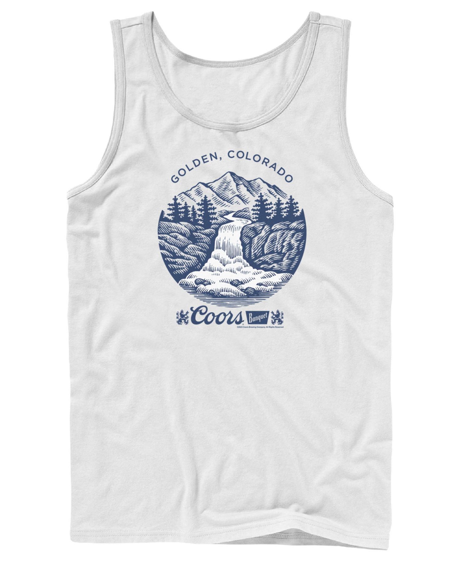 Men's Coors Golden Colorado Hops Graphic Tank Top