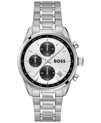 Men's Grand Prix Quartz Chrono Stainless Steel Watch 38mm