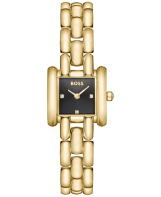 Women's Violet Quartz Ionic Plated Thin Gold Steel Watch 21mm