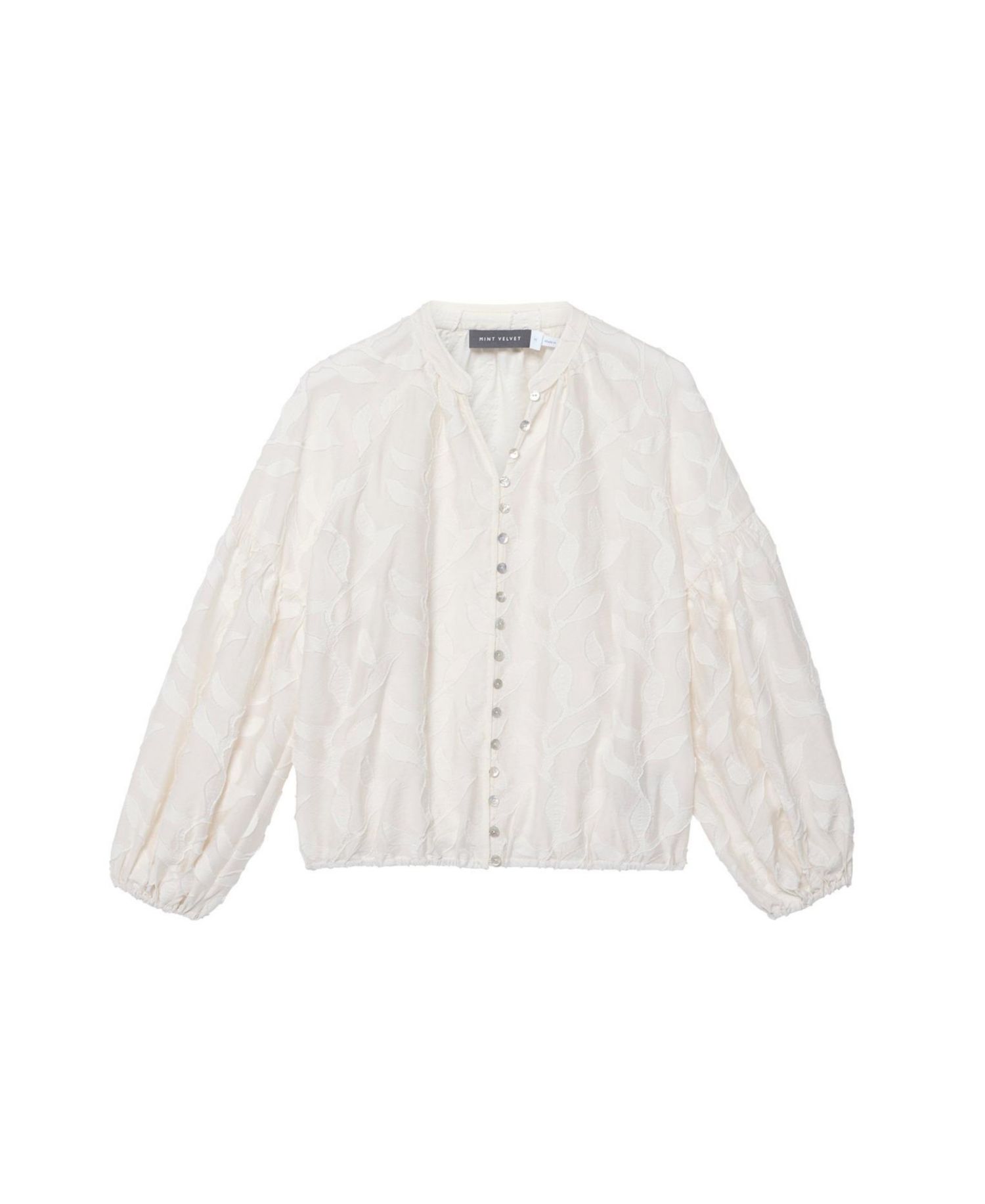 Women's Floral Jacquard Blouse