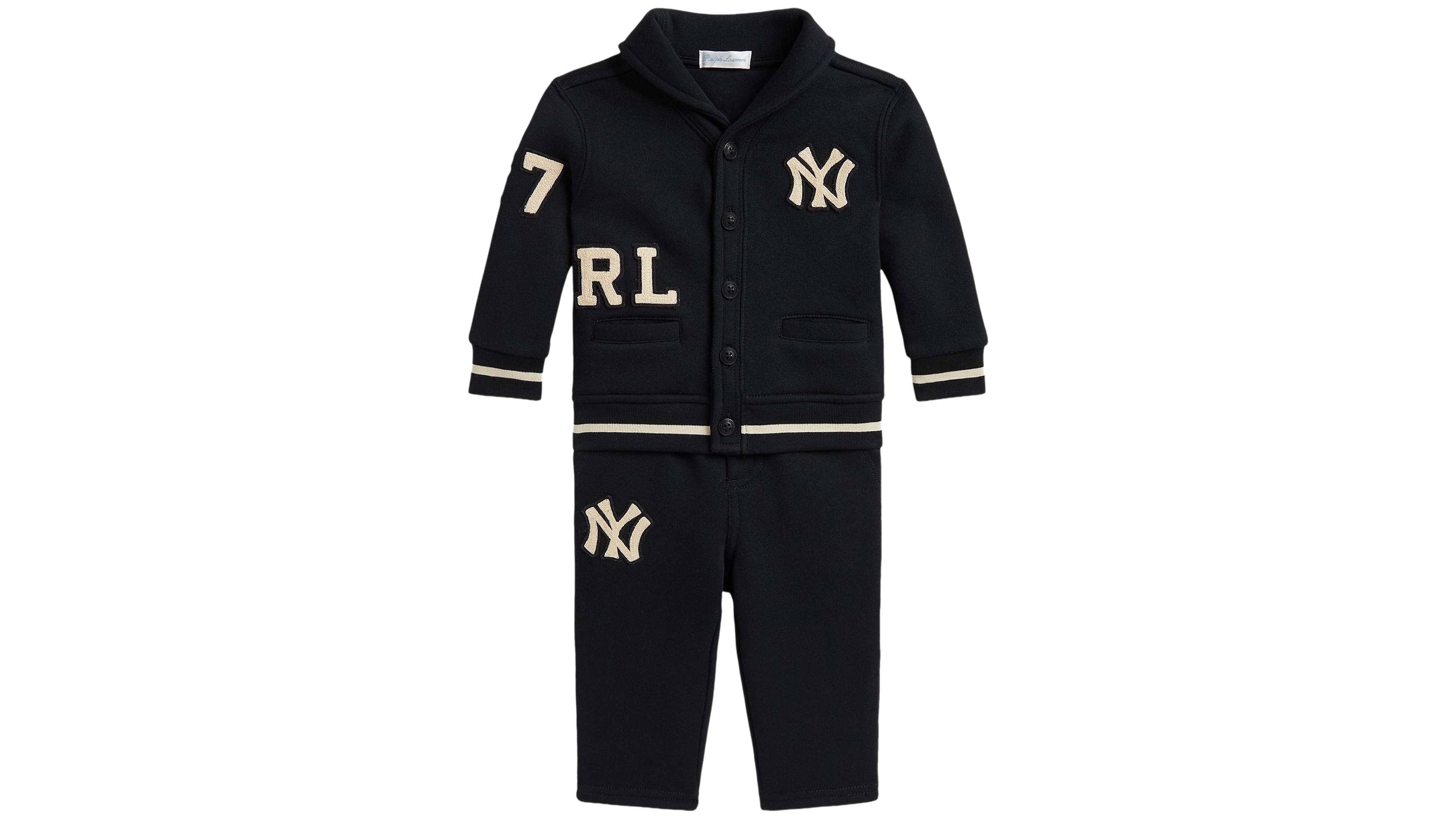 Polo Ralph Lauren Baby Boys' Yankees Top and Fleece Pants, 2-Piece Set
