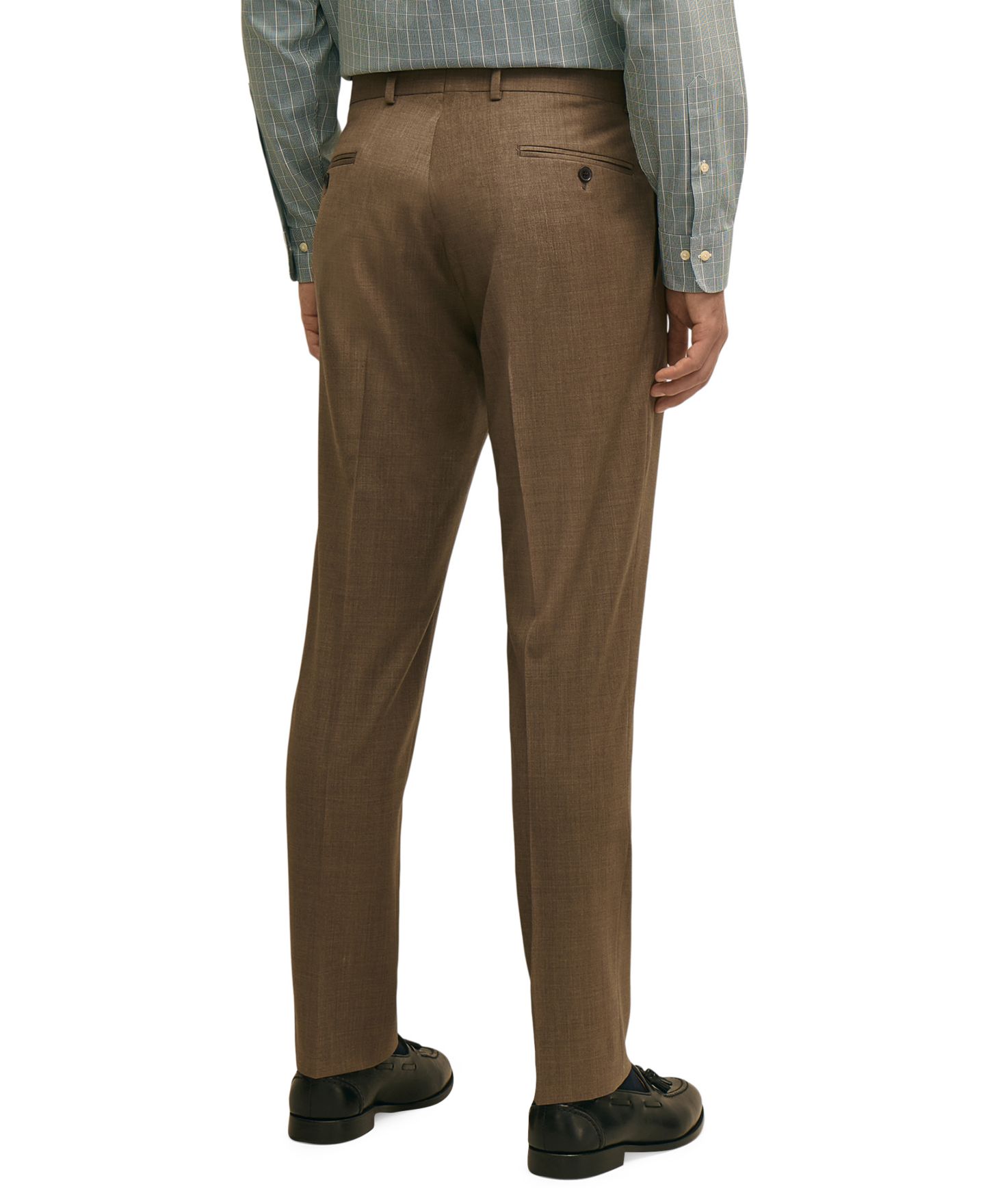Мужские брюки Brooks Brothers Classic Fit Explorer Suit Separates Pant, цвет: Серо-коричневый — фото 3