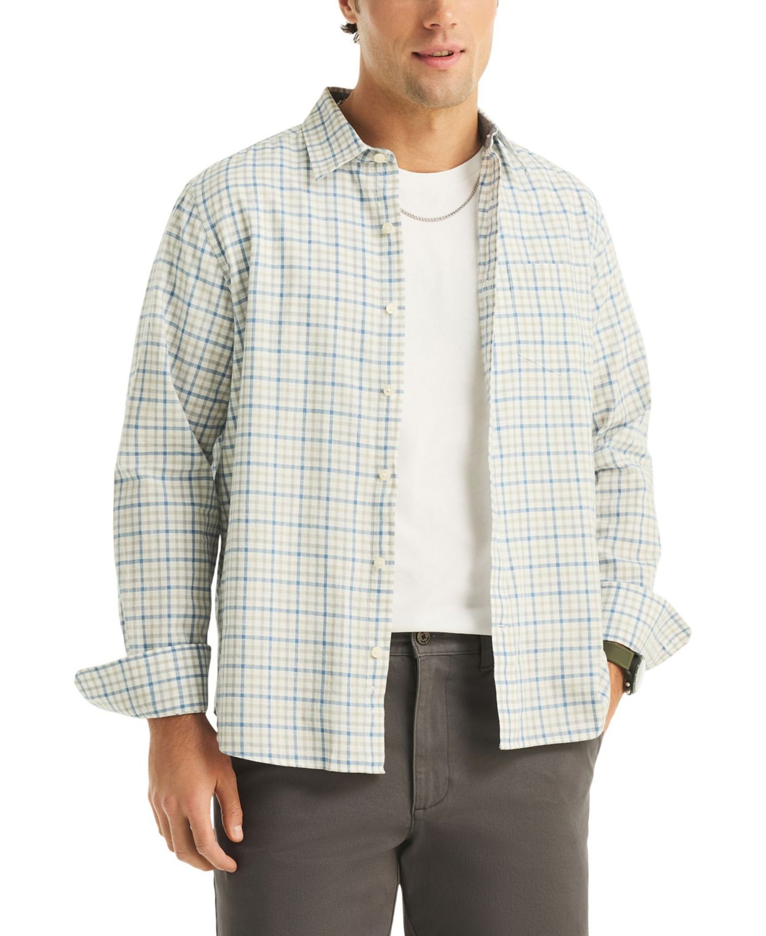 Men's Slub Long-Sleeve Shirt