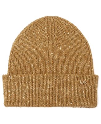 MICHAEL Metallic Sequin Cuff Hat