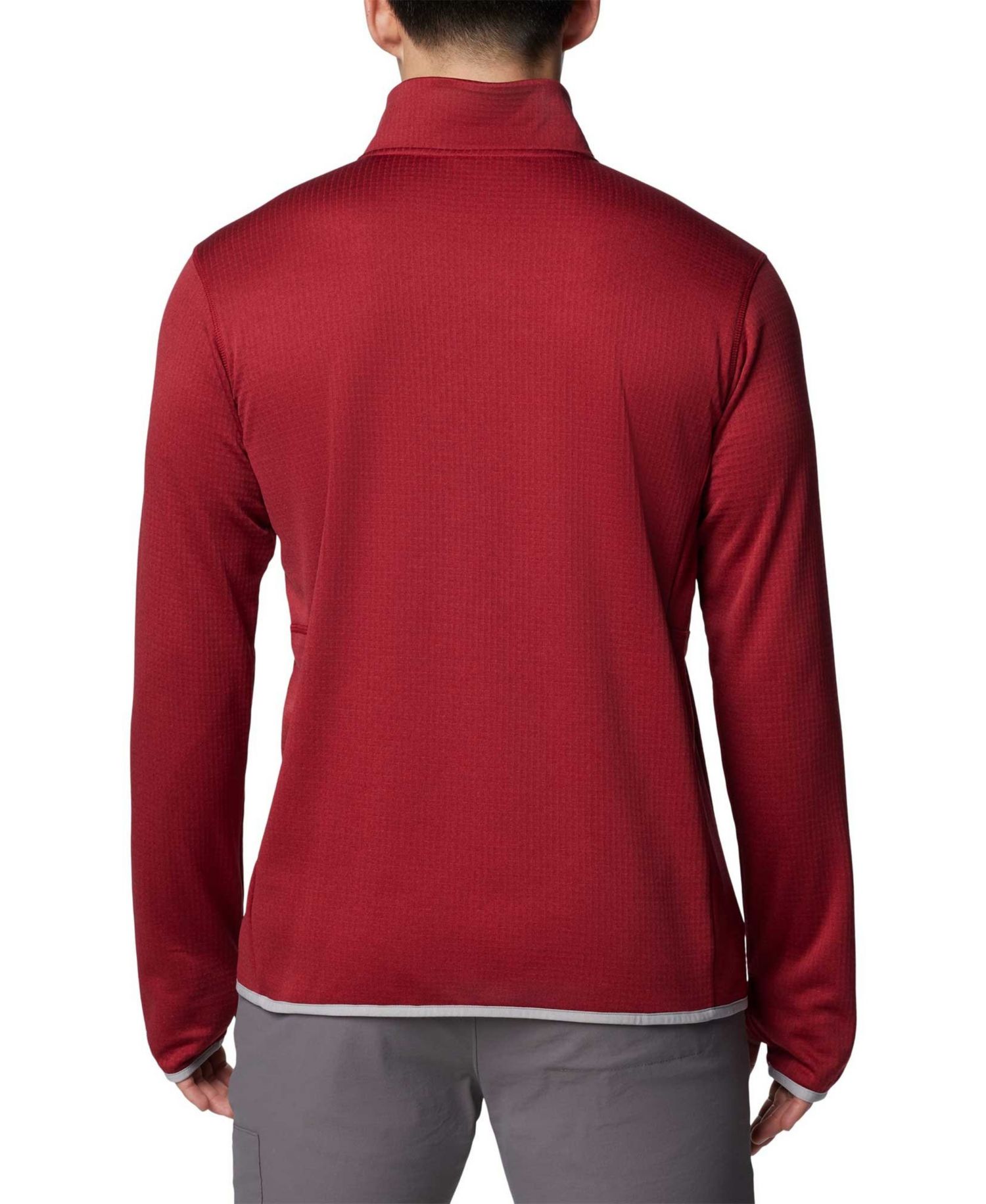 Men's Crimson Alabama Crimson Tide Park View Grid Fleece Omni-Wick Half-zip Jacket