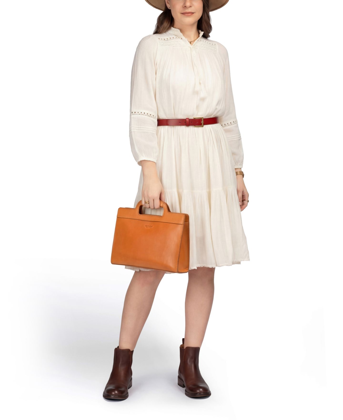 Женская сумка OLD TREND Genuine Leather Sleek Creek Crossbody, цвет: Каштановый — фото 12