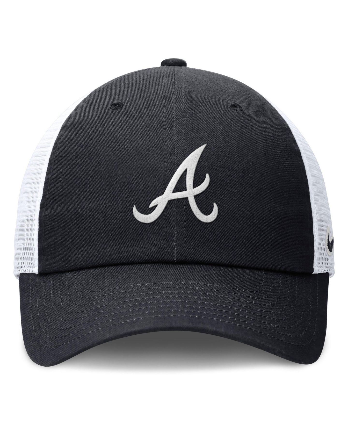 Женская кепка Nike Navy/White Atlanta Braves Club Trucker Adjustable Hat — фото 2