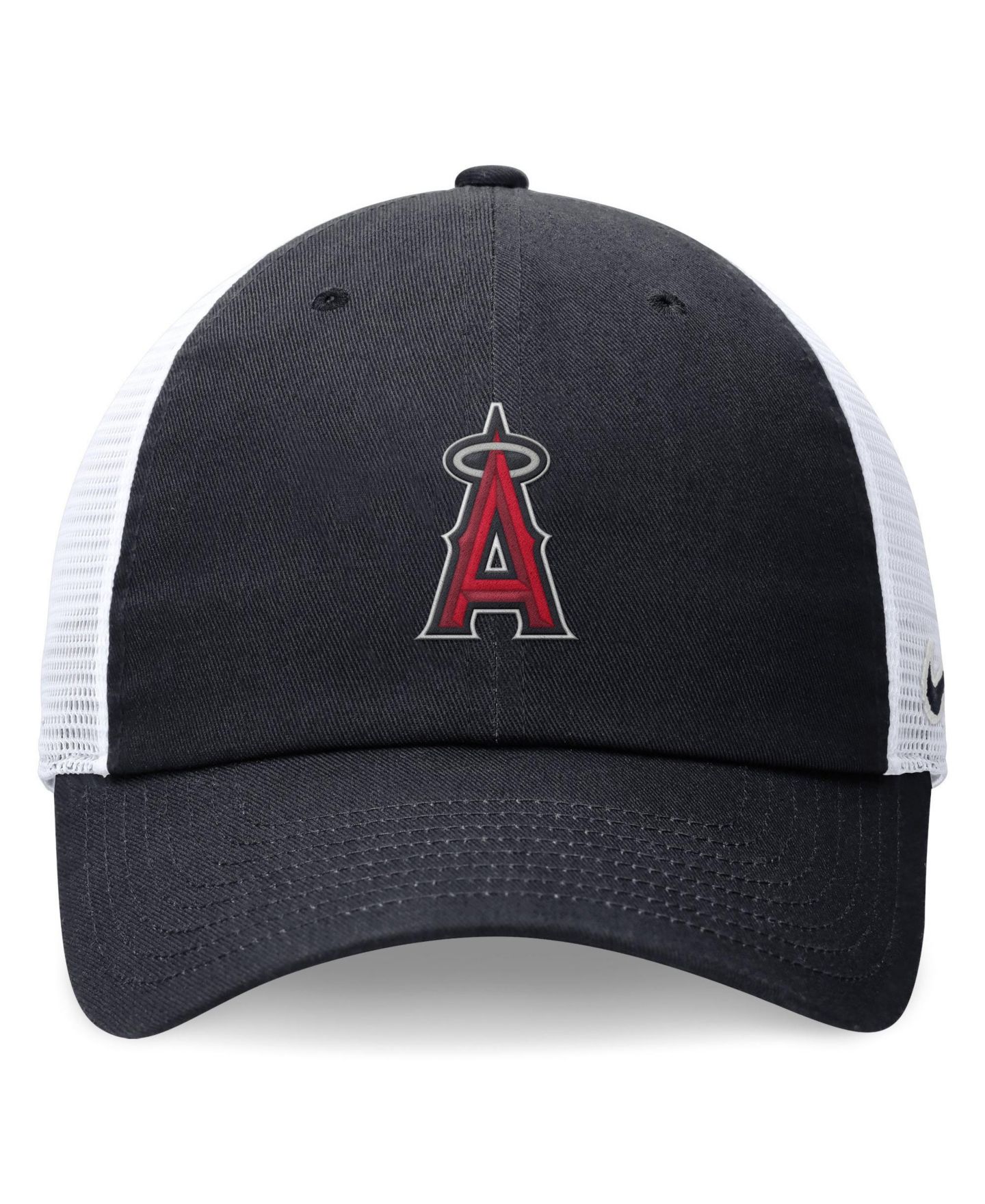 Мужская кепка Nike Navy Los Angeles Angels Club Trucker Adjustable Hat — фото 2