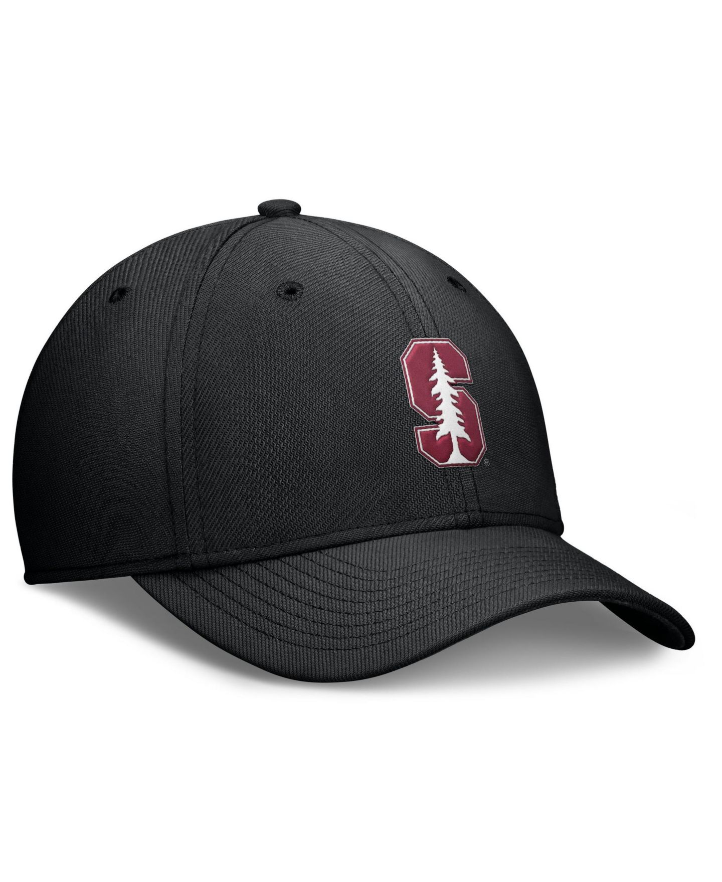 Мужской головной убор Nike Black Stanford Cardinal Rise SwooshFlex Dri-FIT Hat — фото 3